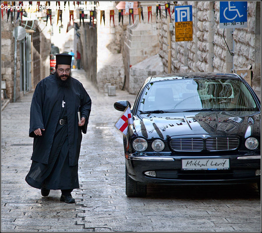 People, Person, Human, Coat, Overcoat, Automobile, Car