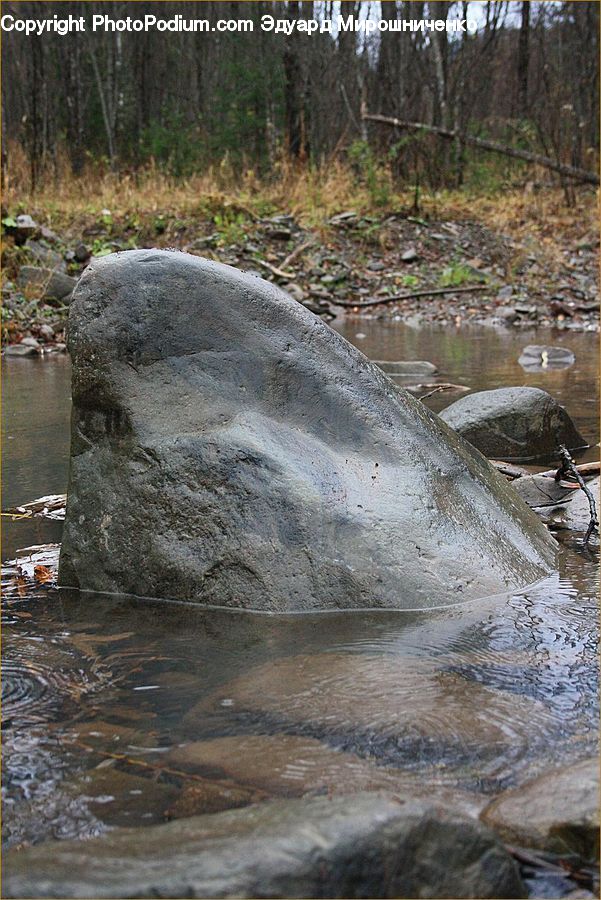 Creek, Outdoors, River, Water, Waterfall, Rock