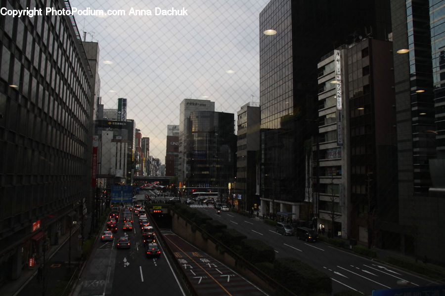 City, Downtown, Metropolis, Urban, Building, High Rise, Freeway