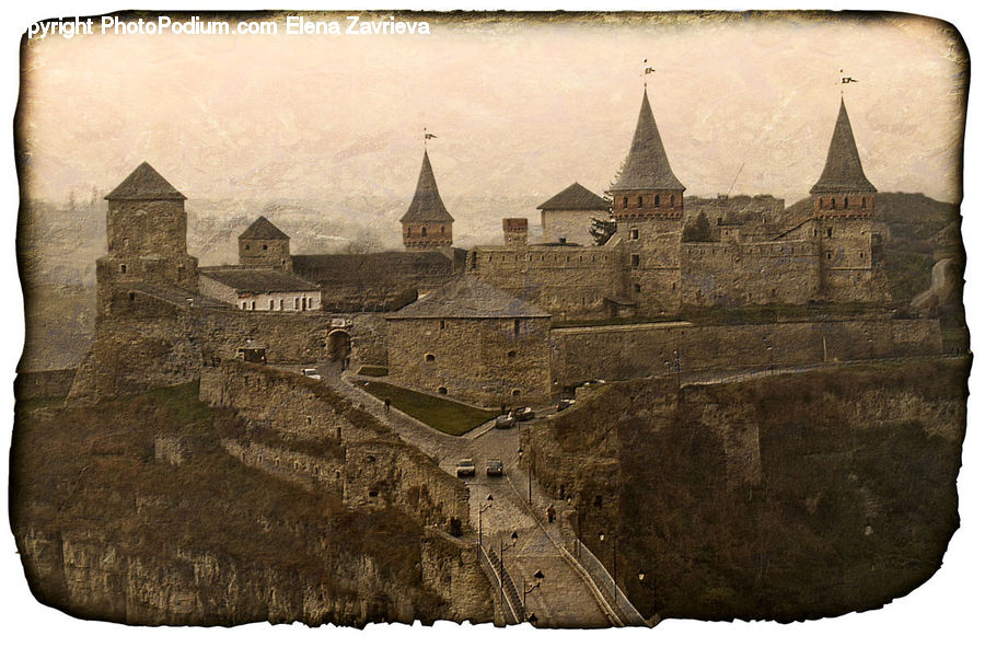 Ancient Egypt, Castle, Fort, Collage, Poster, Architecture, Building