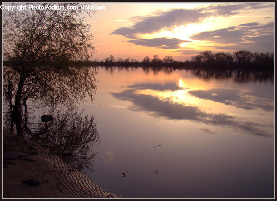 Flood, Dawn, Dusk, Sky, Sunrise, Sunset, Landscape