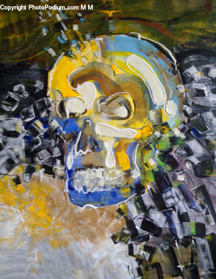Art, Modern Art, Collage, Poster, Paint Container, Palette, Fence