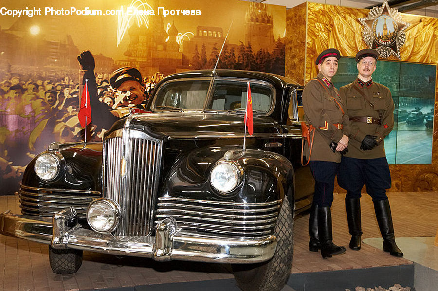 People, Person, Human, Military, Automobile, Car, Sedan