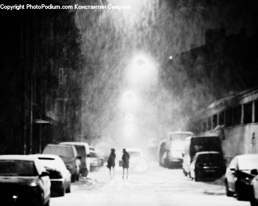 Automobile, Car, Vehicle, Blizzard, Outdoors, Snow, Weather