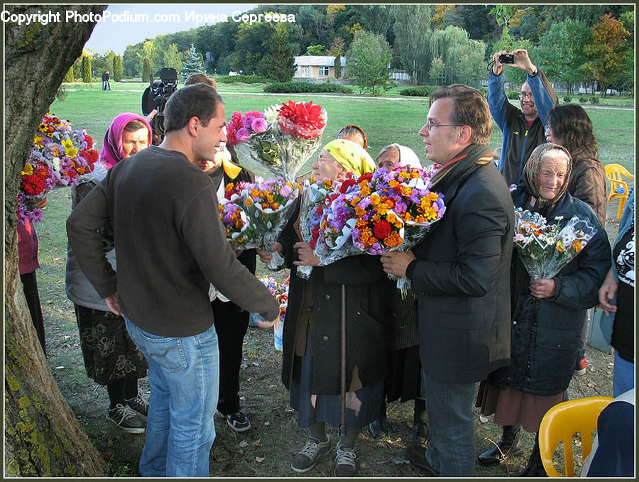 Human, People, Person, Plant, Potted Plant, Picnic, Flower