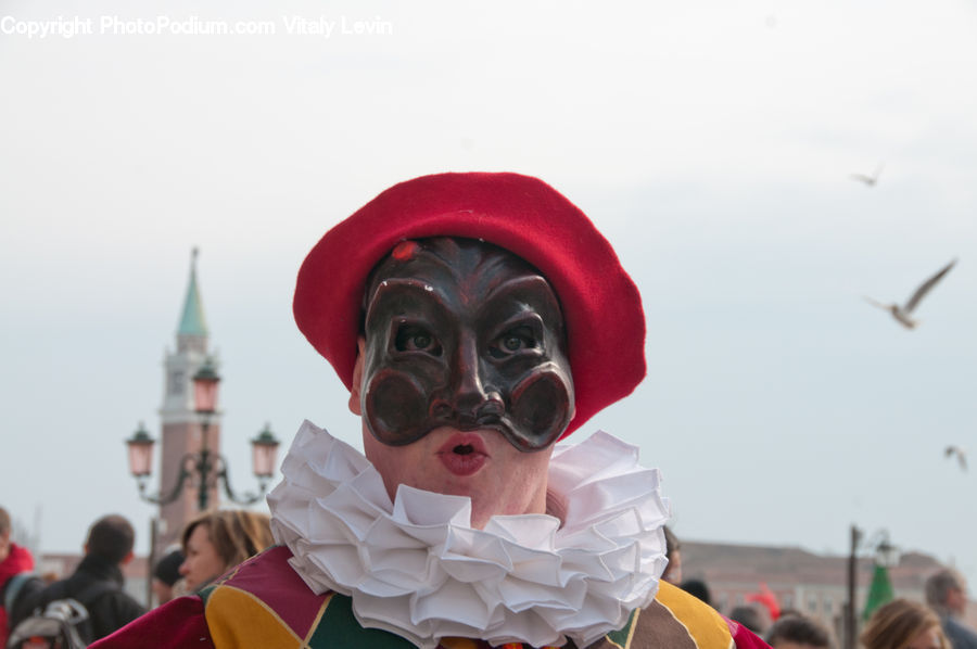 People, Person, Human, Clown, Performer, Motor, Motorcycle