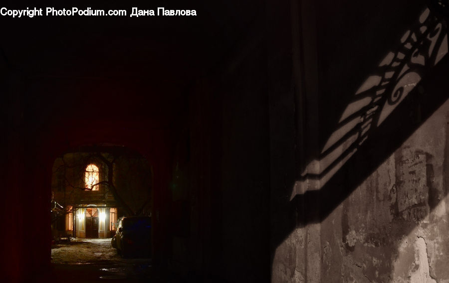 Tunnel, Architecture, Church, Worship, Crypt, Dungeon, Fence