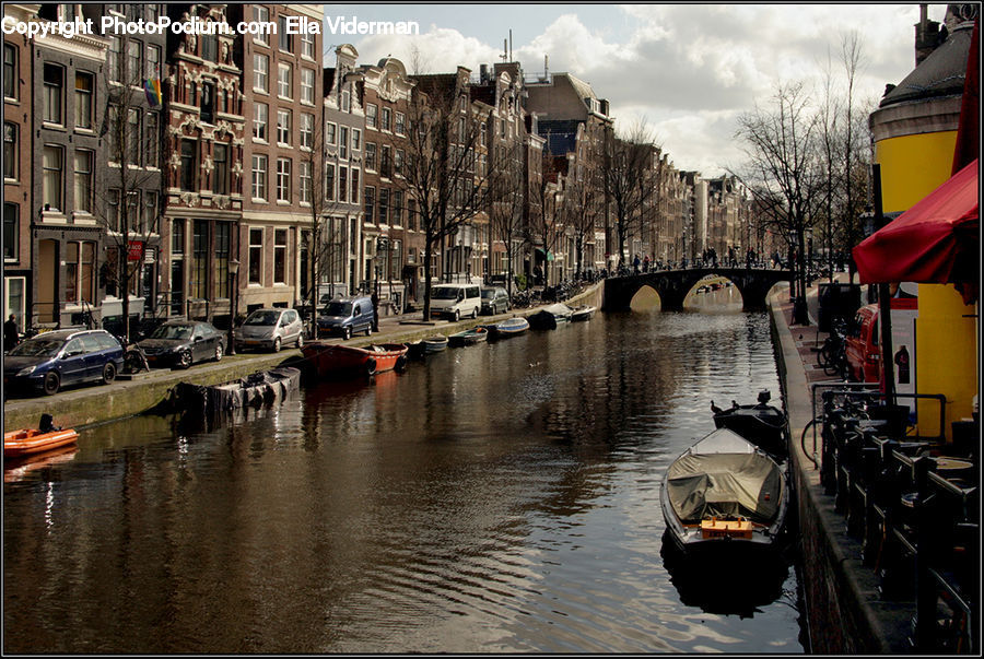 Boat, Gondola, Canal, Outdoors, River, Water, Awning