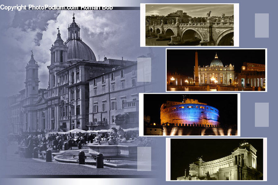 Collage, Poster, Architecture, Building, Furniture, Page, Text