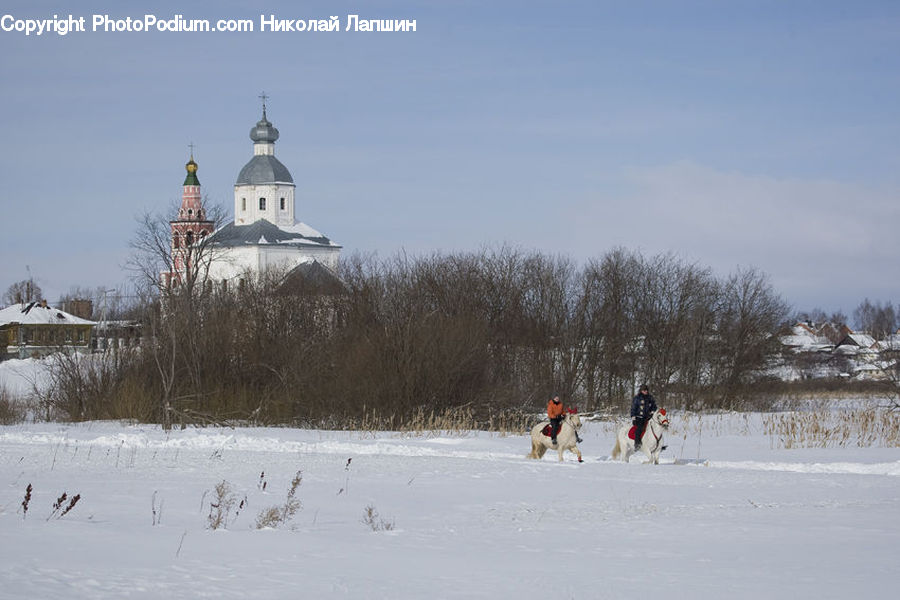 Architecture, Church, Worship, Ice, Outdoors, Snow, Housing