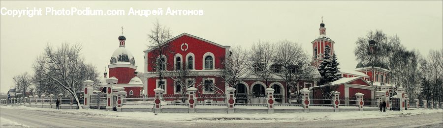 Architecture, Church, Worship, Housing, Monastery, Mansion, Ice