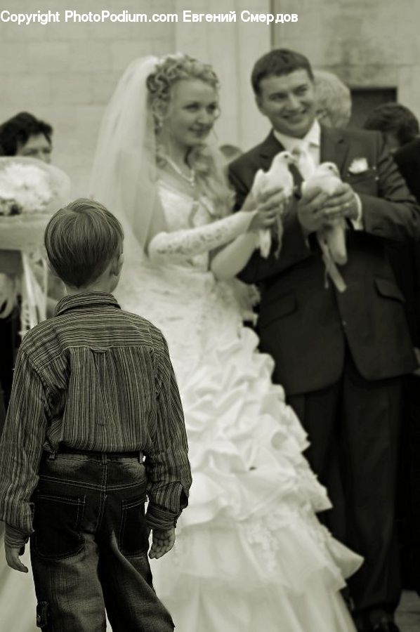 Human, People, Person, Clothing, Overcoat, Suit, Bride