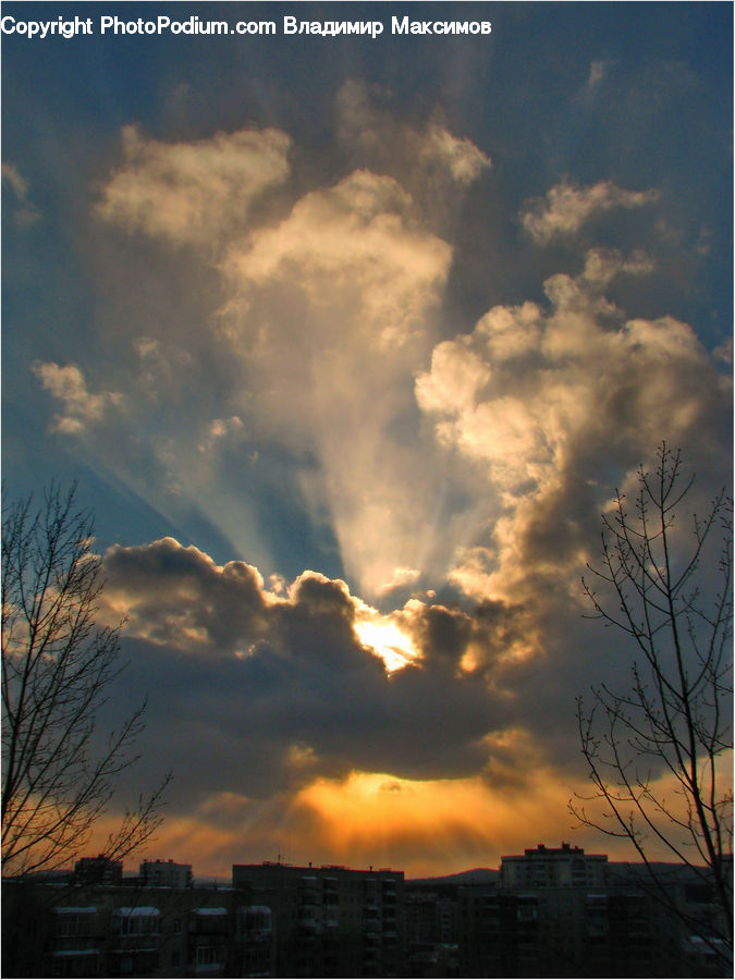 Azure Sky, Cloud, Outdoors, Sky, Flare, Light, Sunlight