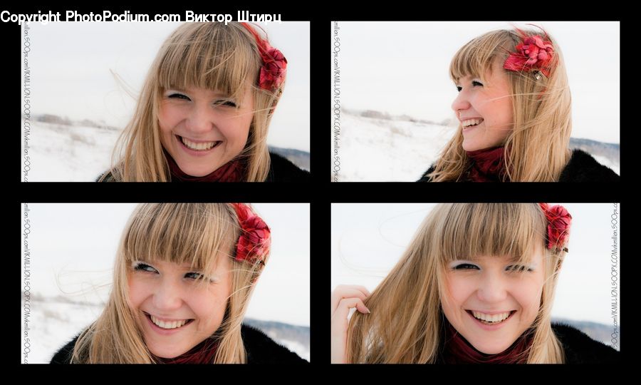 People, Person, Human, Blonde, Female, Woman, Collage