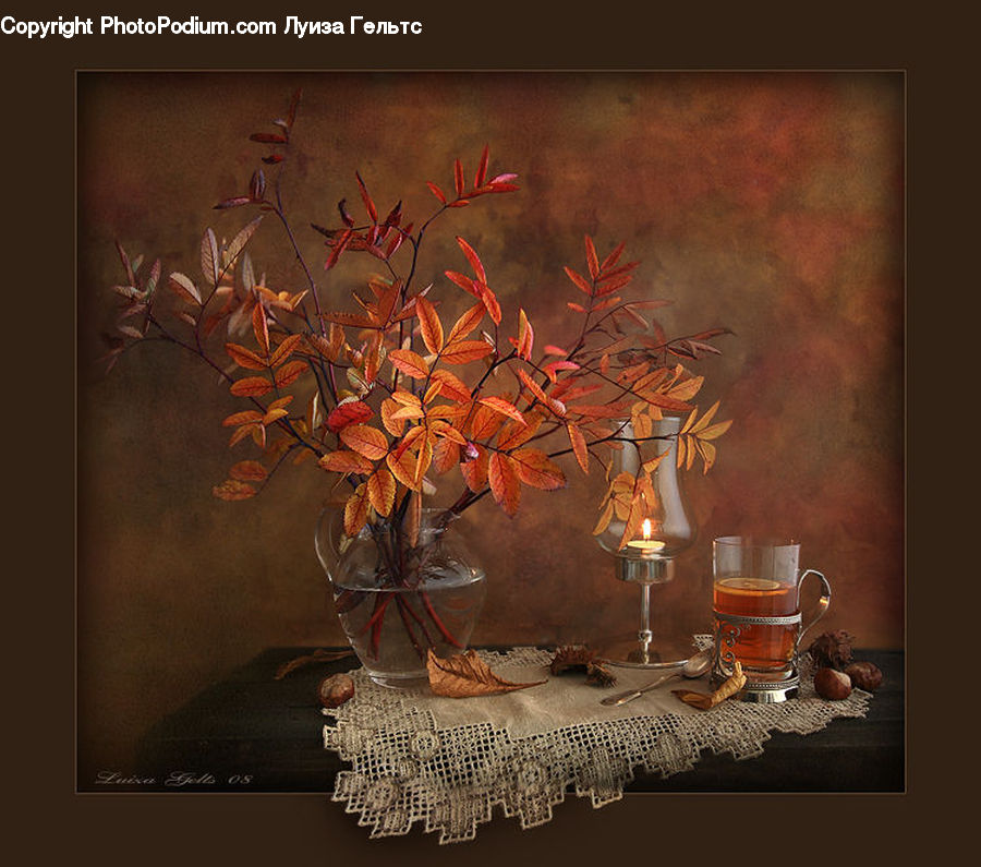 Cup, Flower Arrangement, Ikebana, Plant, Potted Plant, Vase, Art