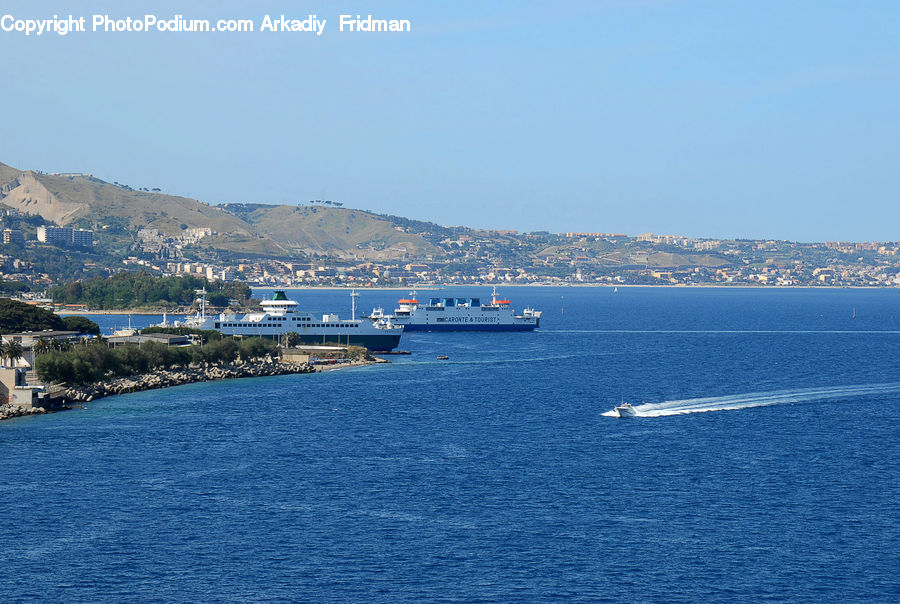 Cruise Ship, Ferry, Freighter, Ship, Tanker, Vessel, Waterfront
