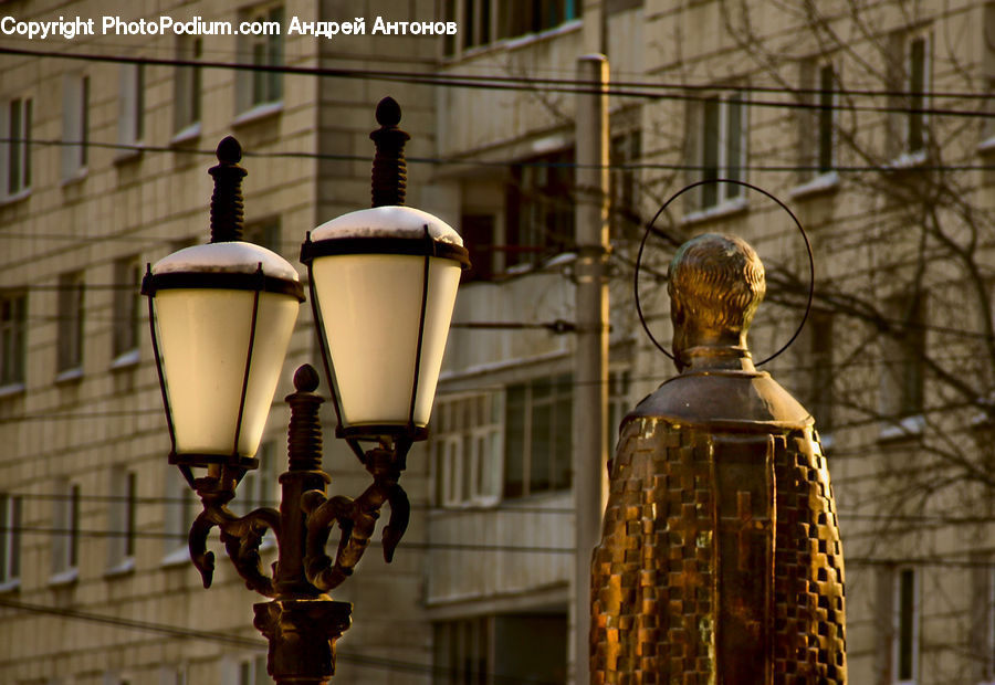 Bird Feeder, Light Fixture, Lamp, Lampshade, Lamp Post, Pole, Table Lamp