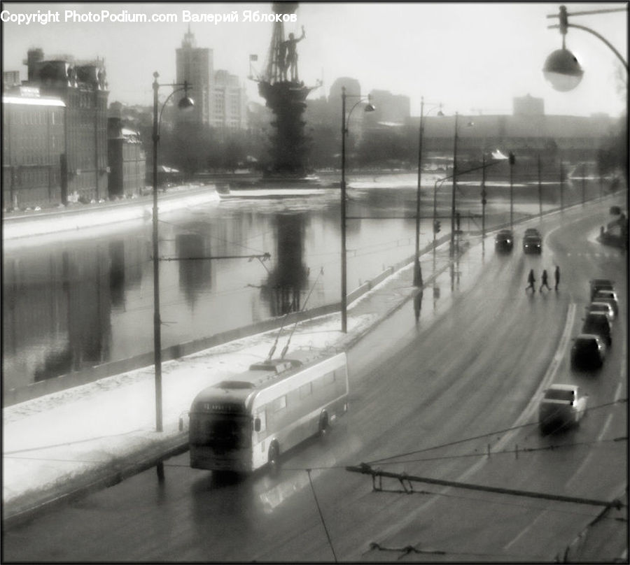 Intersection, Road, Fog, Pollution, Smog, Smoke, Blizzard