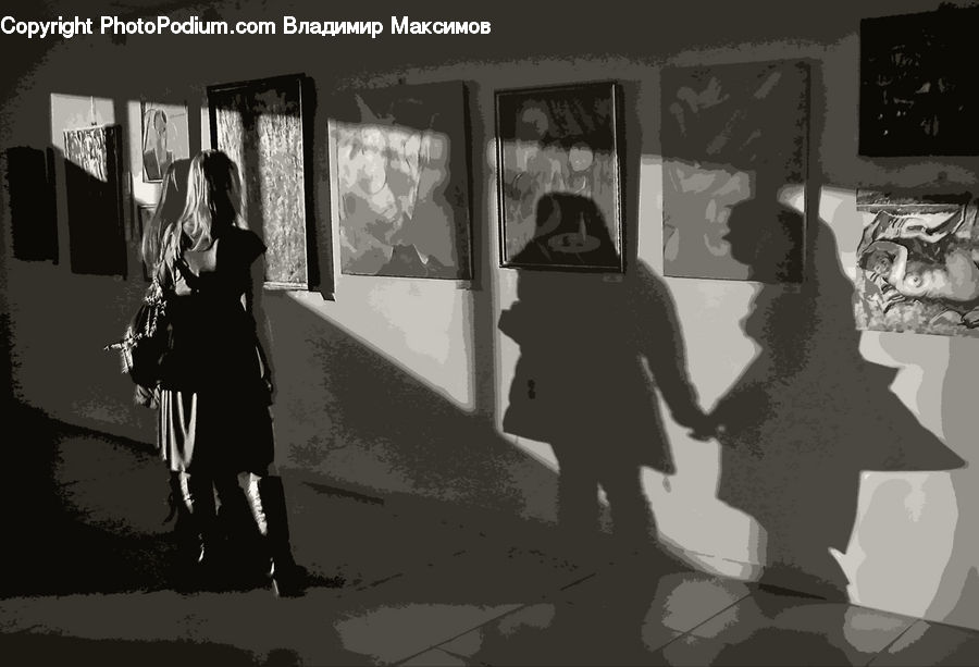 People, Person, Human, X-Ray, Art, Drawing, Silhouette