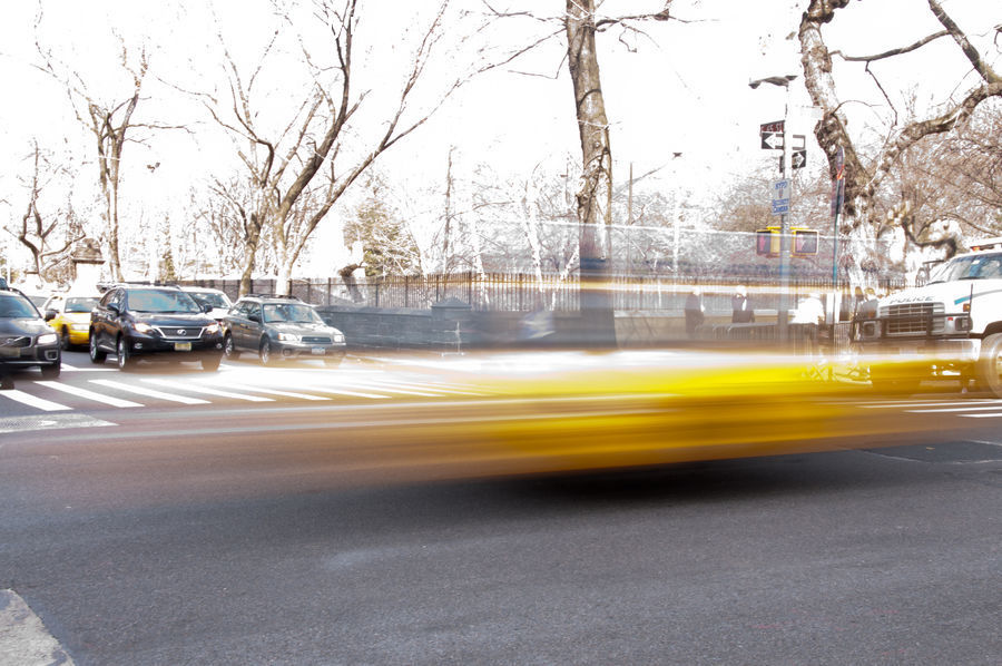 Cab, Car, Taxi, Vehicle, Intersection, Road, City