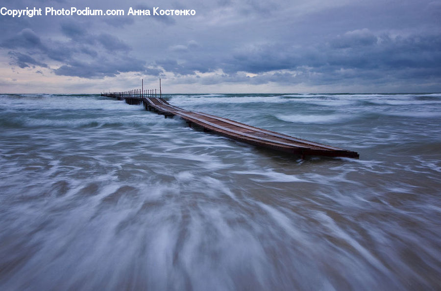 Coast, Outdoors, Sea, Water, Boat, Dinghy, Sea Waves
