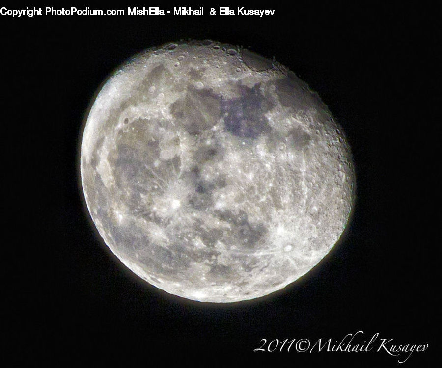 Astronomy, Full Moon, Night