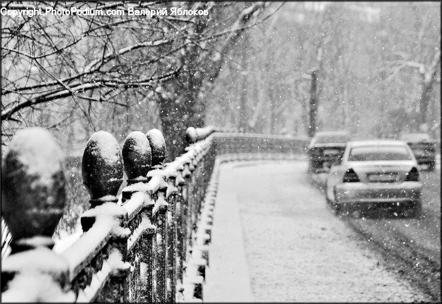Blizzard, Outdoors, Snow, Weather, Winter, Automobile, Car