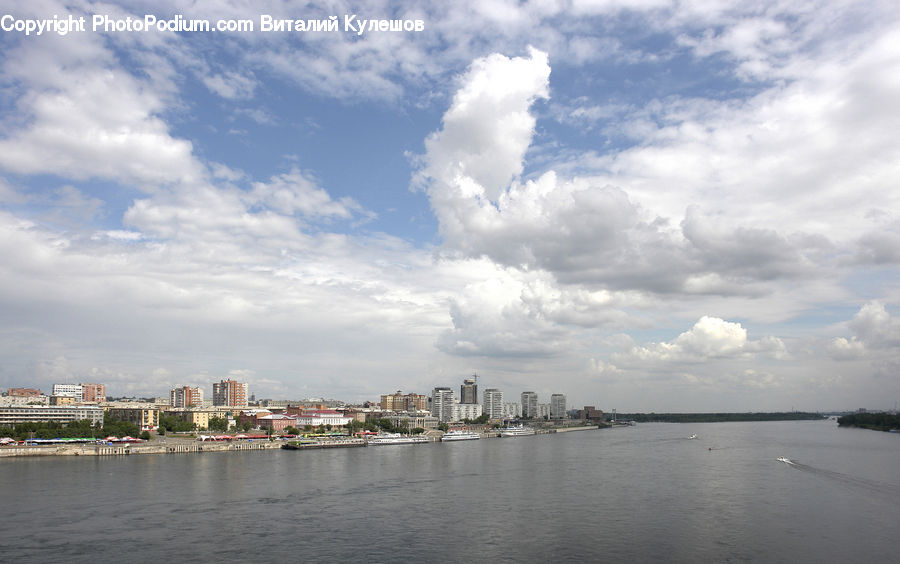 Cloud, Cumulus, Sky, Azure Sky, Outdoors, Dock, Port