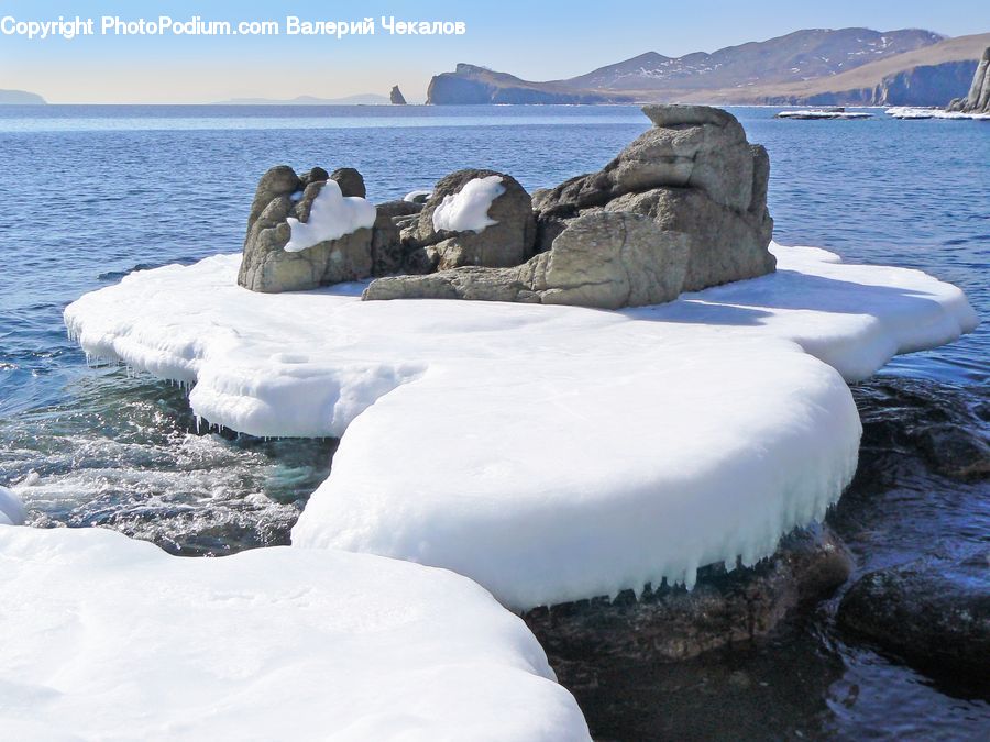 Arctic, Ice, Iceberg, Outdoors, Snow, Winter, Rock