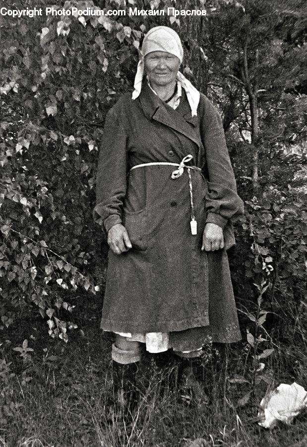 People, Person, Human, Coat, Rock, Soil, Overcoat