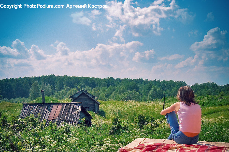 Human, People, Person, Plant, Potted Plant, Picnic, Back
