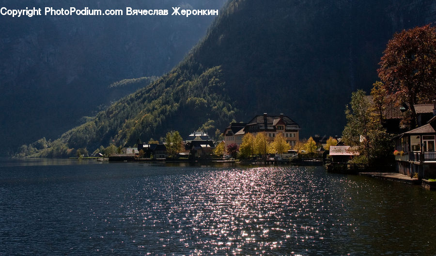 Lake, Outdoors, Water, Plant, Tree, Building, Architecture