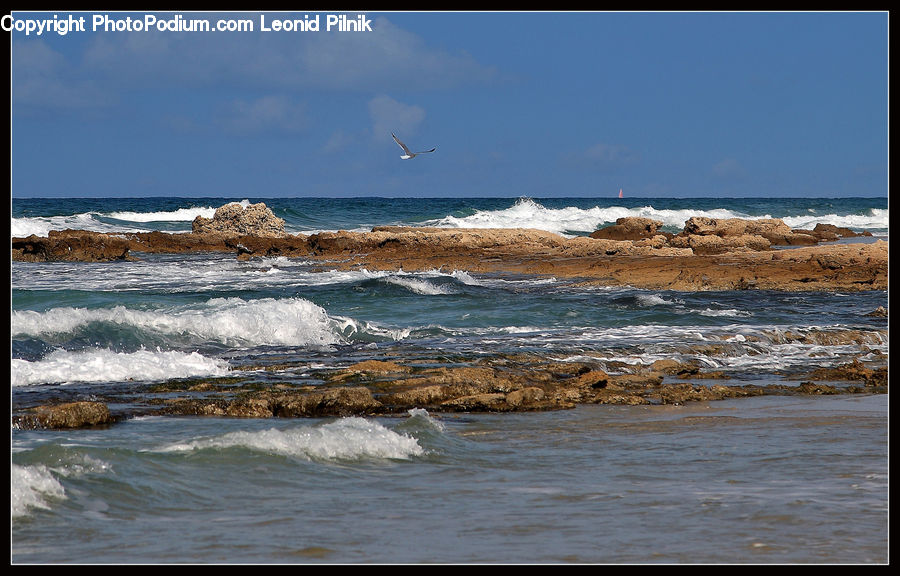 Outdoors, Sea, Sea Waves, Water, Beach, Coast, Ocean