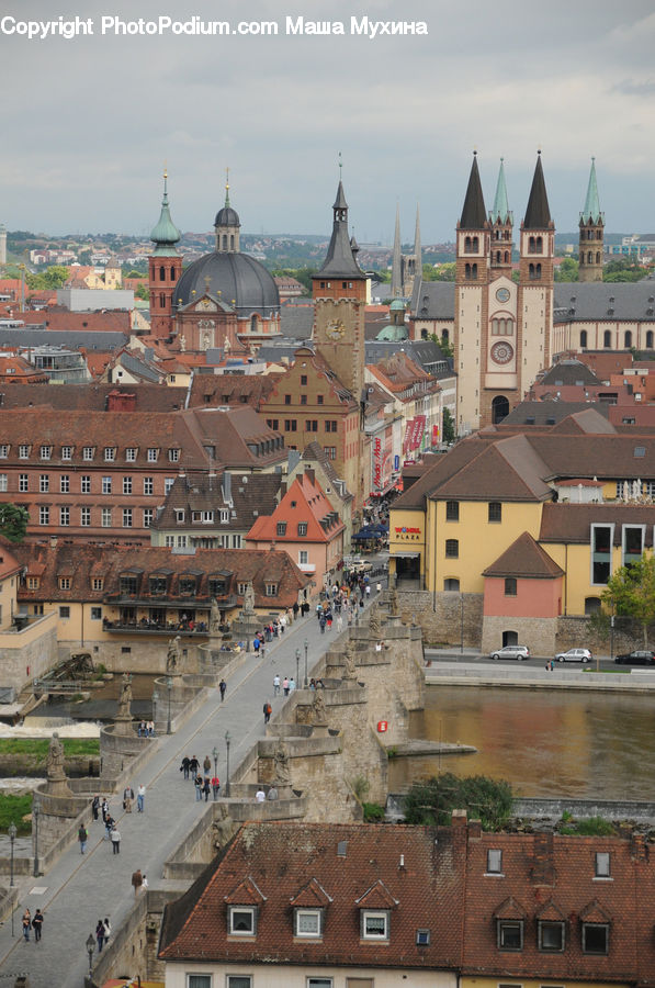 Building, Downtown, Town, Architecture, Plaza, Town Square, Bell Tower