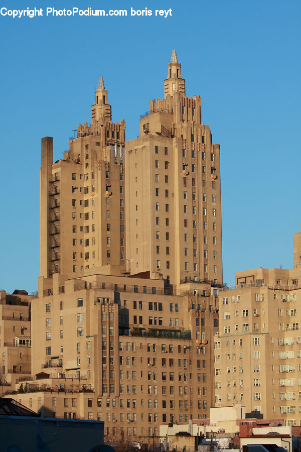 Building, Downtown, Neighborhood, Town, Architecture, Castle, Mansion