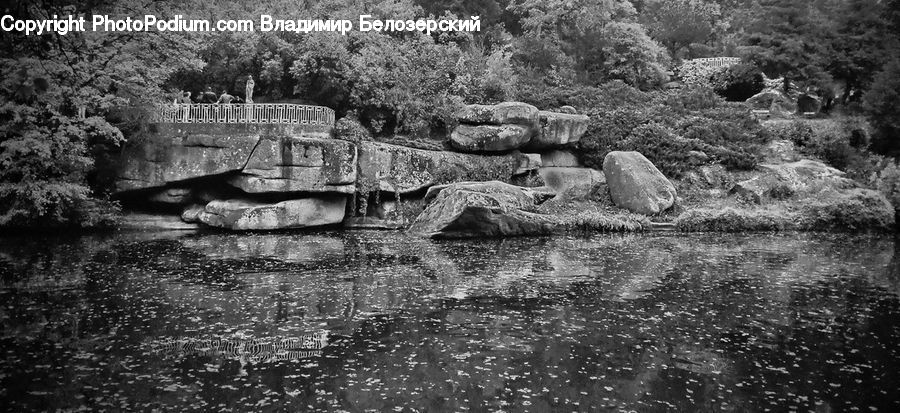 Rock, Building, Cottage, Housing, Countryside, Outdoors, Water
