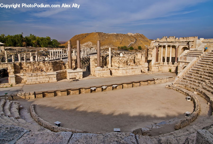 Amphitheater, Amphitheatre, Architecture, Arena, Castle, Fort, Rock