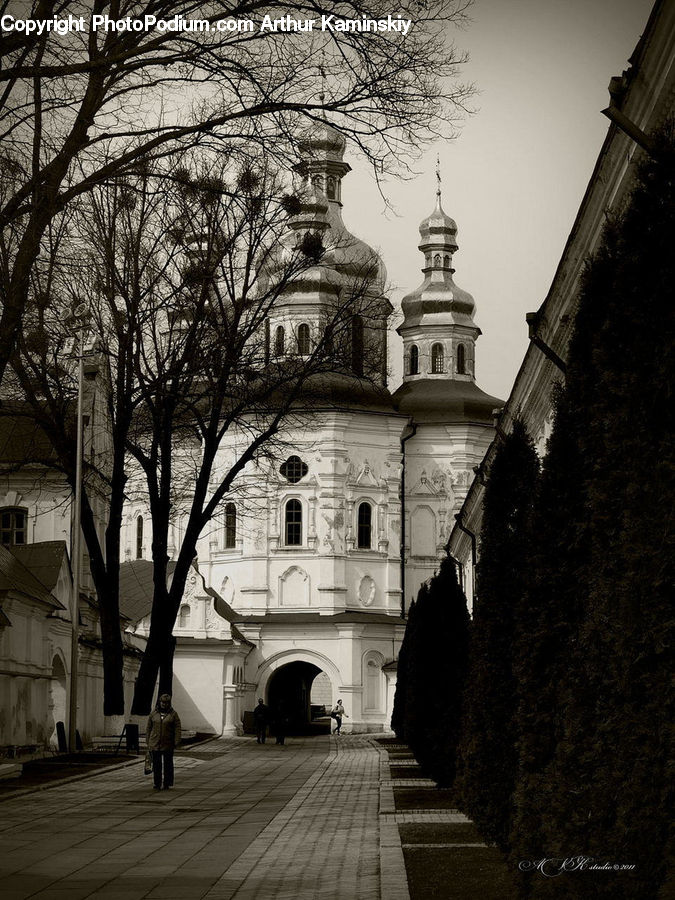 Alley, Alleyway, Road, Street, Town, Architecture, Church