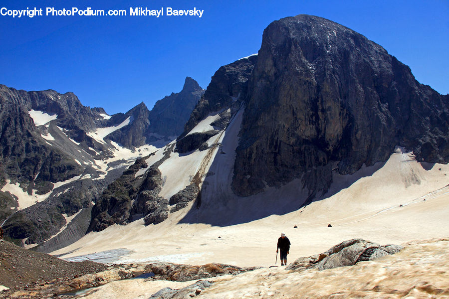Crest, Mountain, Outdoors, Peak, Arctic, Glacier, Ice