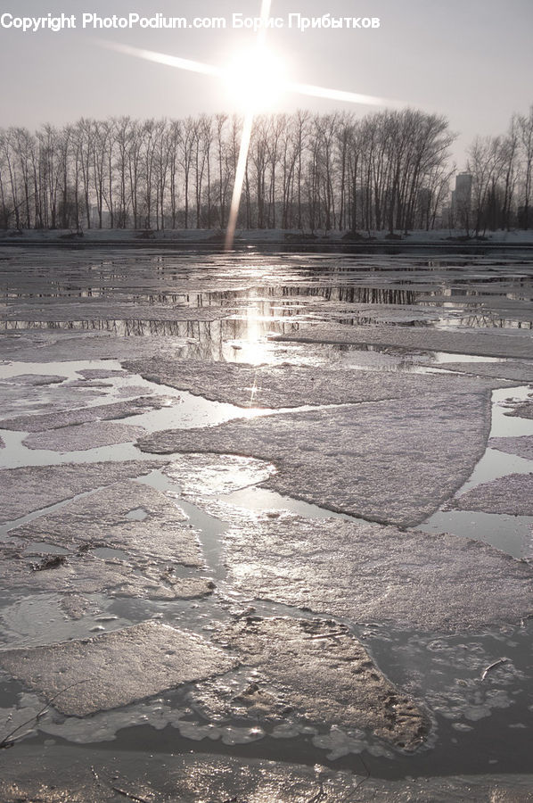 Pavement, Soil, Water, Ground, Flare, Light, Sunlight
