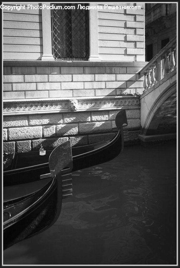 Boat, Gondola, Bird, Pigeon, Canoe, Rowboat, Brick
