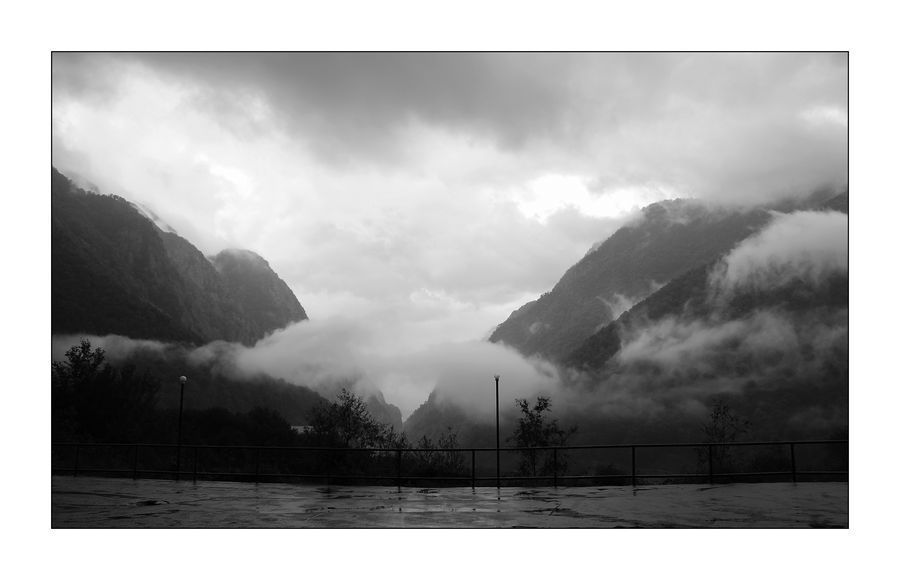 Collage, Poster, Alps, Crest, Mountain, Peak, Cloud