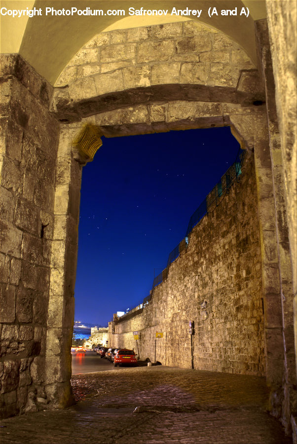 Castle, Fort, Arch, Fence, Wall, Brick, Gate