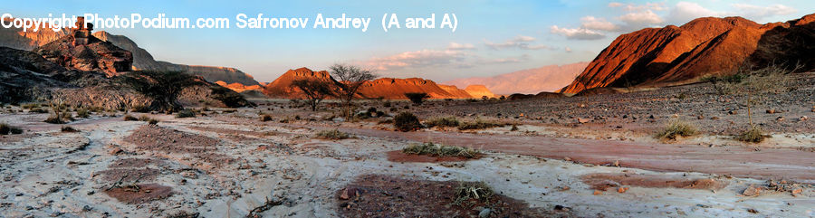 Desert, Outdoors, Basin, Rock, Soil, Dirt Road, Gravel