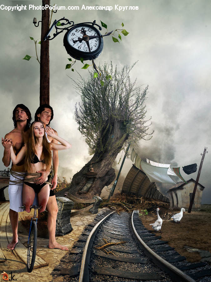 People, Person, Human, Bicycle, Bike, Vehicle, Bikini
