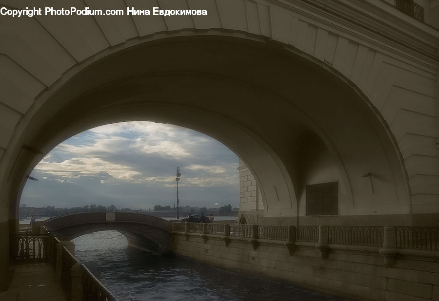 Arch, Bridge, Canal, Outdoors, River, Water, Vault Ceiling