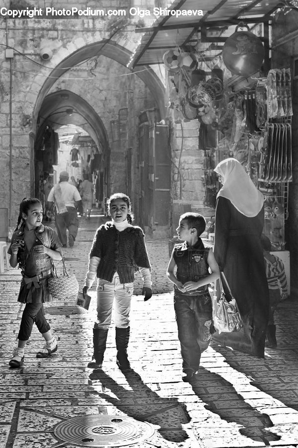 Human, People, Person, Female, Alley, Alleyway, Road