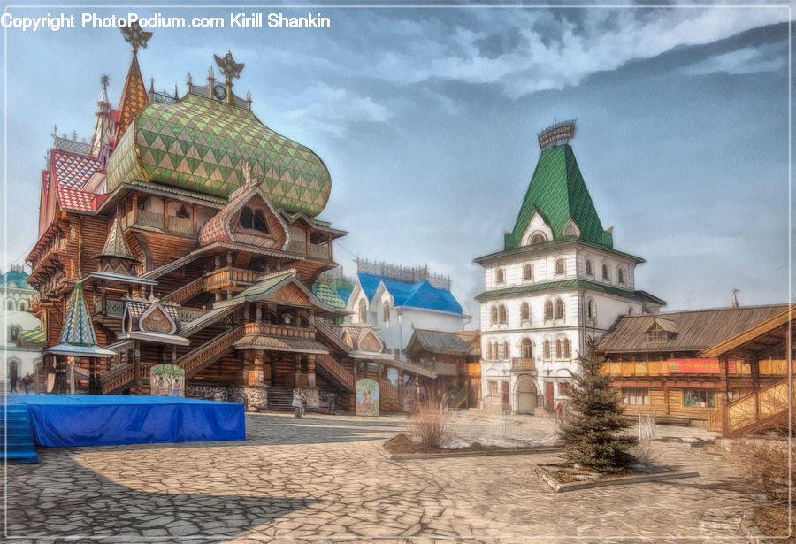 Architecture, Housing, Monastery, Church, Worship, Building, Villa