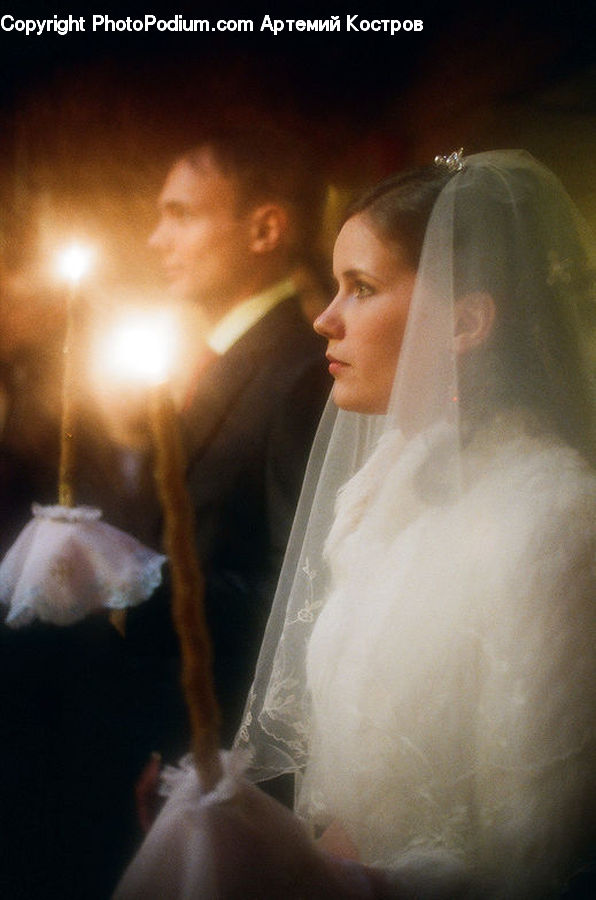 Human, People, Person, Veil, Robe, Gown, Wedding Gown