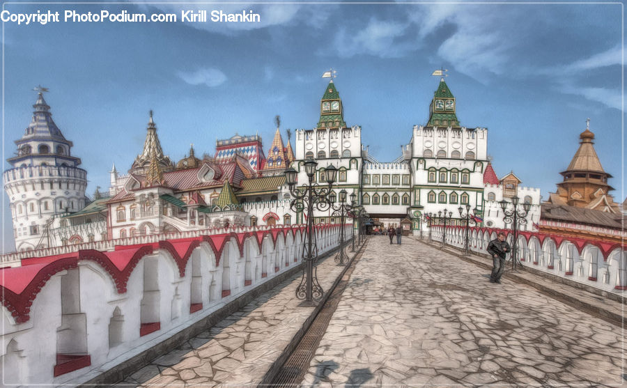 Architecture, Castle, Mansion, Palace, Downtown, Plaza, Town Square